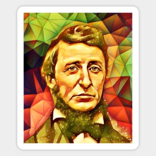 Henry David Thoreau Snow Portrait | Henry David Thoreau Artwork 9 Magnet